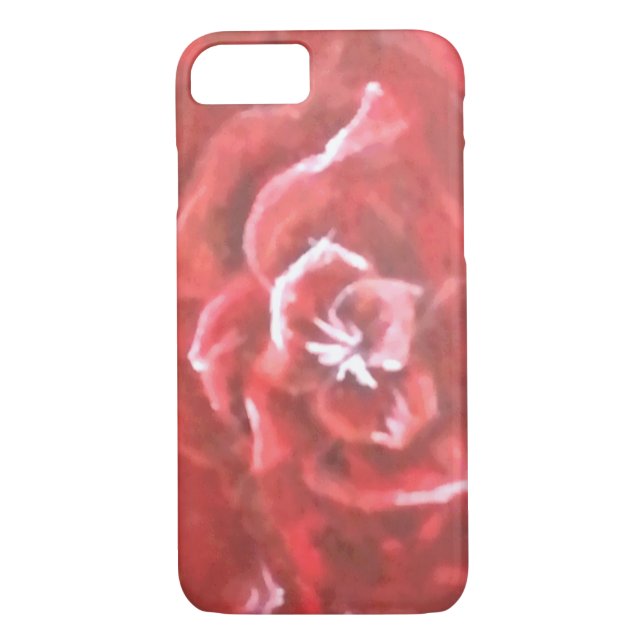 Handpainted Rose iphone case (Back)
