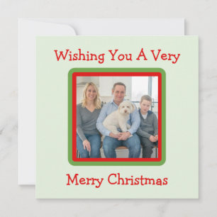 Handpainted Snowy Winter Trees PHOTO CARD
