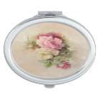 Handpainted Style Vintage Pink and White Roses
