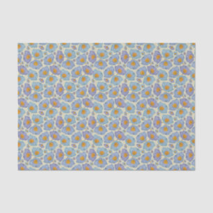 Handpainted watercolor floral decoupage crafters' tissue paper