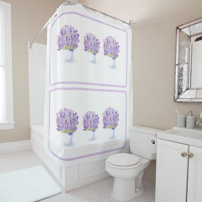 Handpainted Watercolor Lavender Floral  (In Situ)