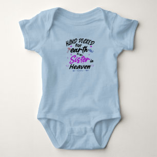 Handpicked for Earth By My Sister in Heaven  Baby Bodysuit