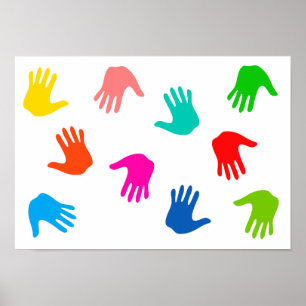 Handprints Poster