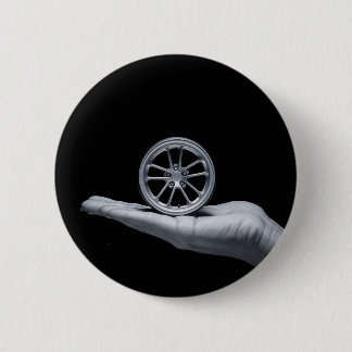 Hands And Wheels 2 Inch Round Button