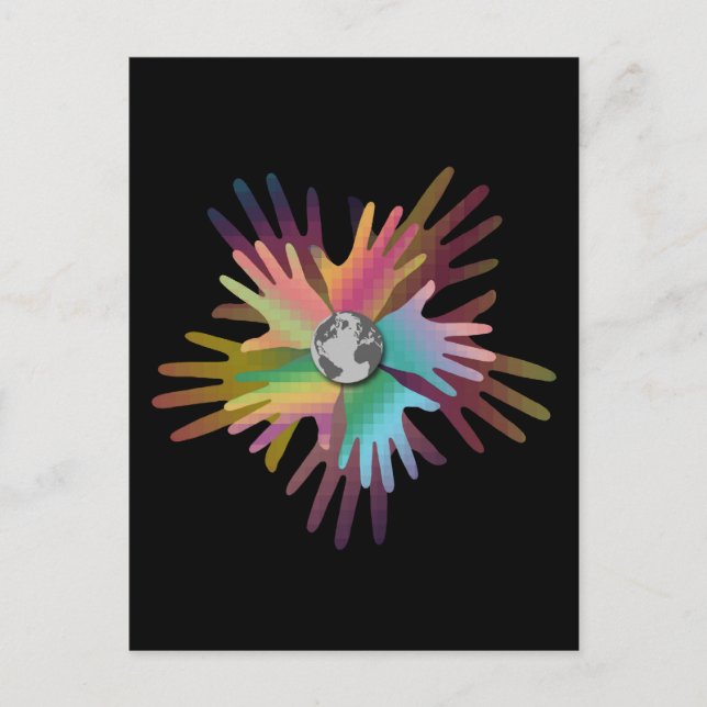 Hands Around the World Postcard (Front)