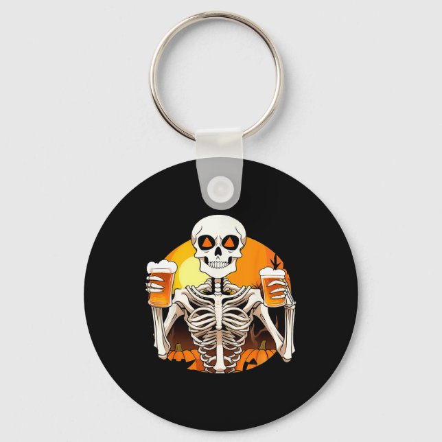 Hands Beer Funny Drinking Halloween Women's  Keychain (Front)