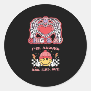 Hands Halloween Funny – Grabby Ghoul Classic Round Sticker