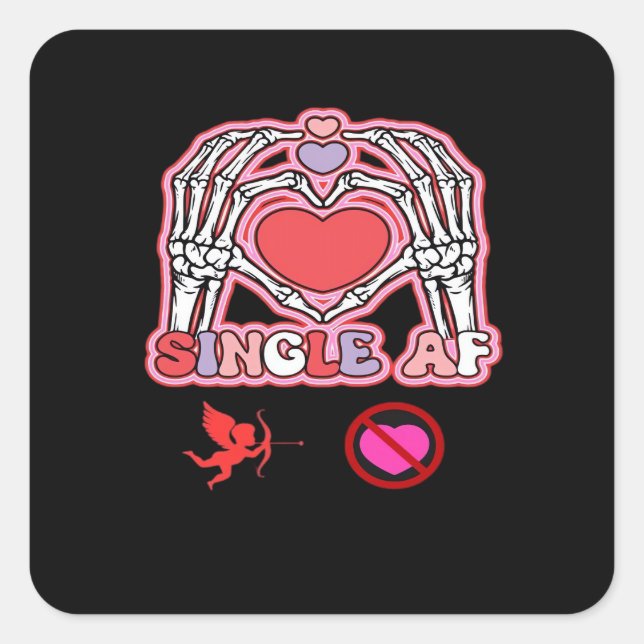 Hands Halloween Quote – Creepy Cute Slogan Square Sticker (Front)