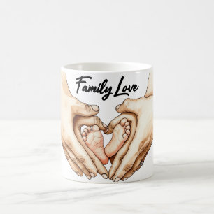 Hands Holding Baby Feet Coffee Mug
