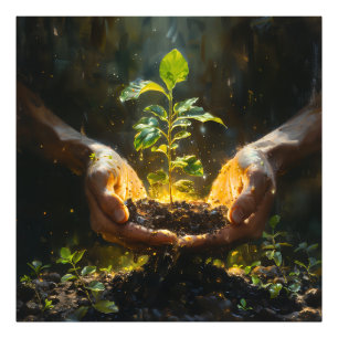 Hands Holding Hope Photo Print