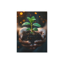 Hands Holding Seedling Growth Hope Art