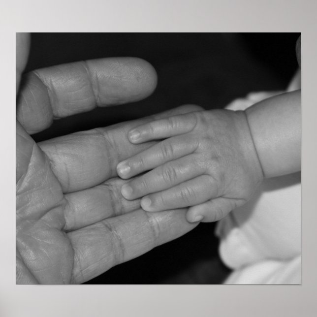 Hands in Black and White Poster (Front)