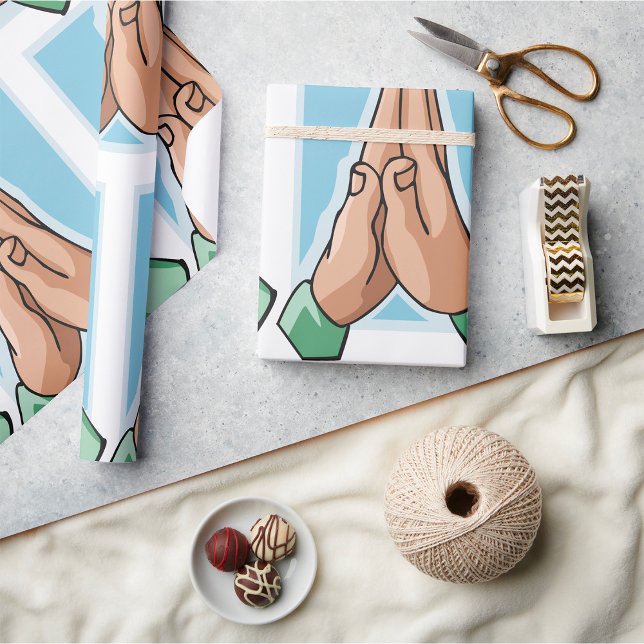 Hands In Prayer Wrapping Paper (Creator Uploaded)