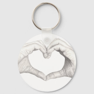 Hands in Shape of a Heart Keychain