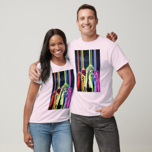 Hands in the air with rings -Color T-Shirt