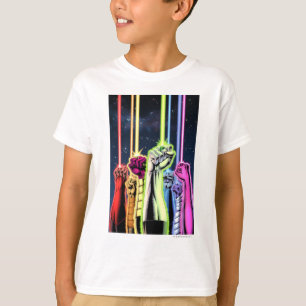 Hands in the air with rings -Colour T-Shirt