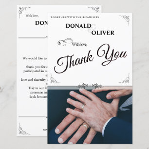 Hands of a Gay Wedding Couple with Rings