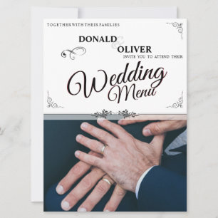 Hands of a Gay Wedding Couple with Rings