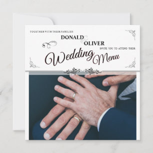 Hands of a Gay Wedding Couple with Rings