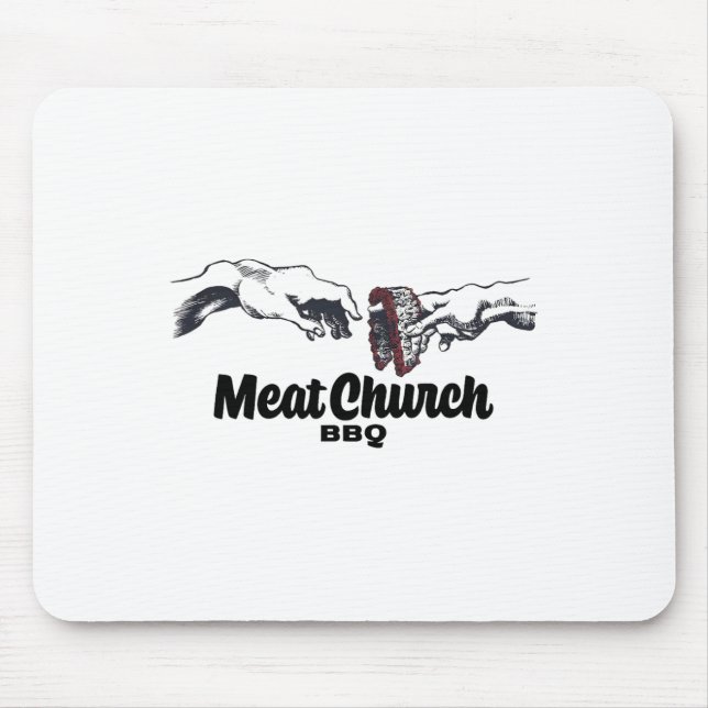 Hands Of Brisket Meat Church Bbq  Mouse Pad (Front)