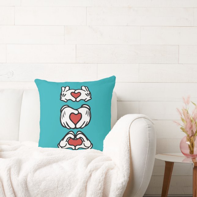 Hands of heart throw pillow (Couch)