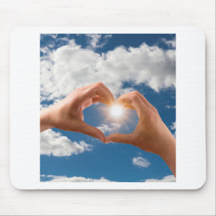 Hands of love mouse pad