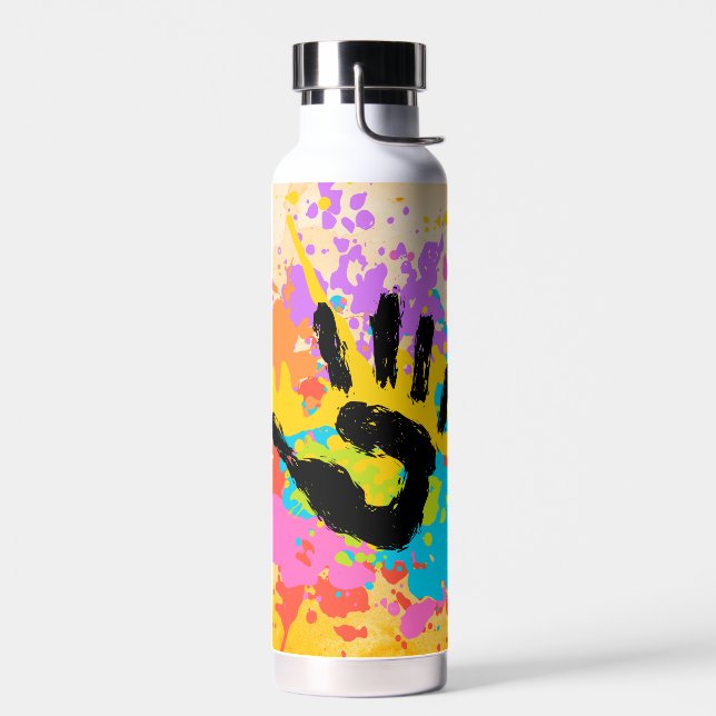Hands of the Spectrum Water Bottle (Left)