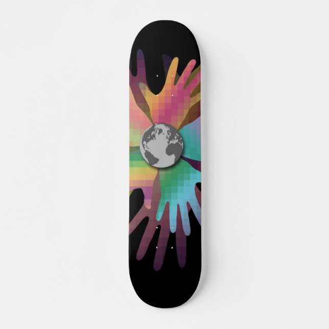 Hands of the World Skateboard (Front)