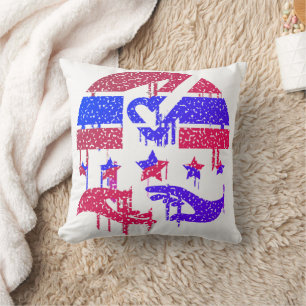 Hands of Unity Throw Pillow