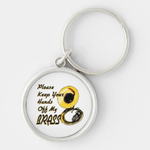 Hands Off Brass/ Tuba Keychain