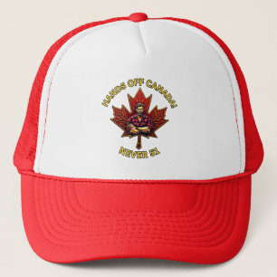 Hands Off Canada, Never 51, Maple Leaf Lumberjack Trucker Hat