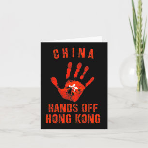 Hands Off Hong Kong China Protest Resist The Chine Card