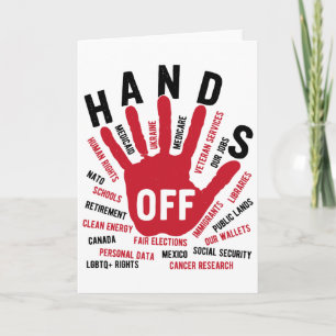 Hands Off Medicaid Medicare Social Security Trump  Card
