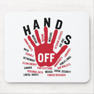Hands Off Medicaid Medicare Social Security Trump  Mouse Pad