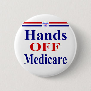 Hands Off Medicare 2 Inch Round Button