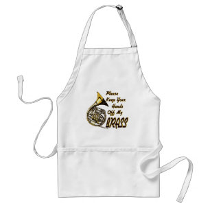 Hands off My Brass Standard Apron