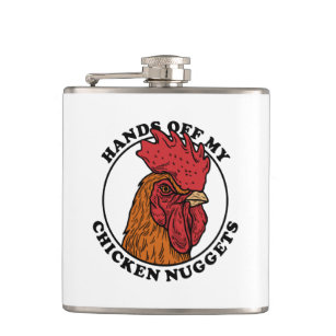 Hands Off My Chicken Nuggets Hip Flask