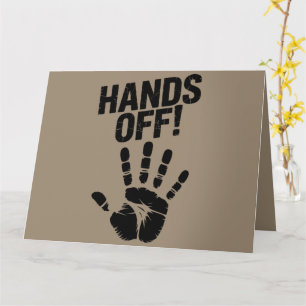 Hands Off My Country My Body Medicare Political  Card
