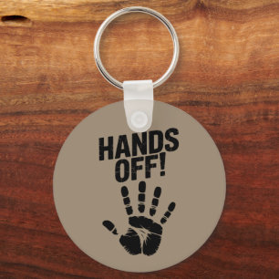 Hands Off My Country My Body Medicare Political Keychain