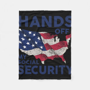 Hands Off My Social Security 1 Fleece Blanket