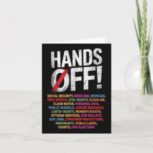 Hands Off My Social Security 2025 Protest  Card