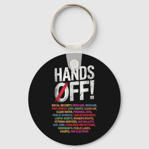 Hands Off My Social Security 2025 Protest Keychain