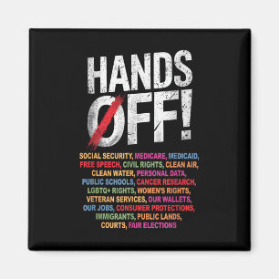 Hands Off My Social Security 2025 Protest Magnet