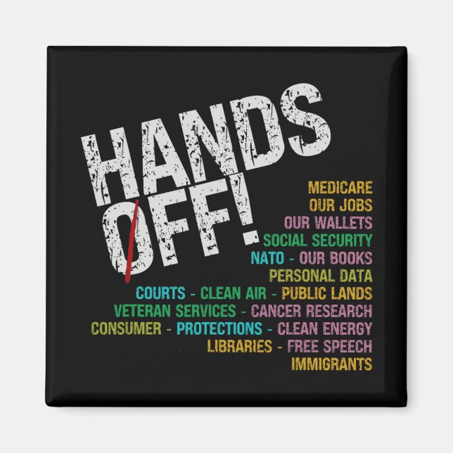 Hands Off Our Freedoms Protect What Problems  Magnet (Front)