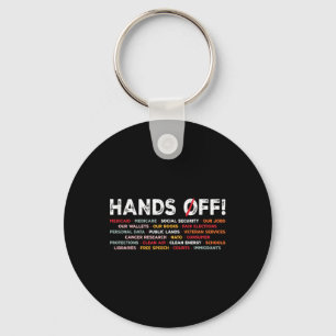 Hands Off Our Social Programs Stand Up For Justice Keychain