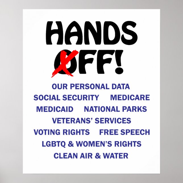 Hands Off Poster (Front)