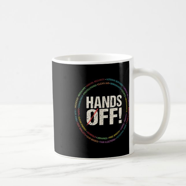 Hands Off Protest _7  Coffee Mug (Right)