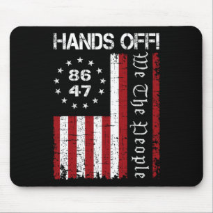 Hands Off Protest 86 47 8647 Protest Save Democrac Mouse Pad