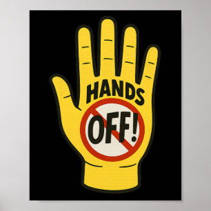 Hands Off Protest April 5th Resistance Anti Trump  Poster