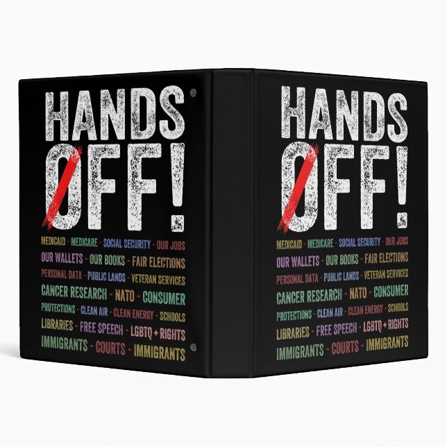 Hands Off Protest Binder (Background)